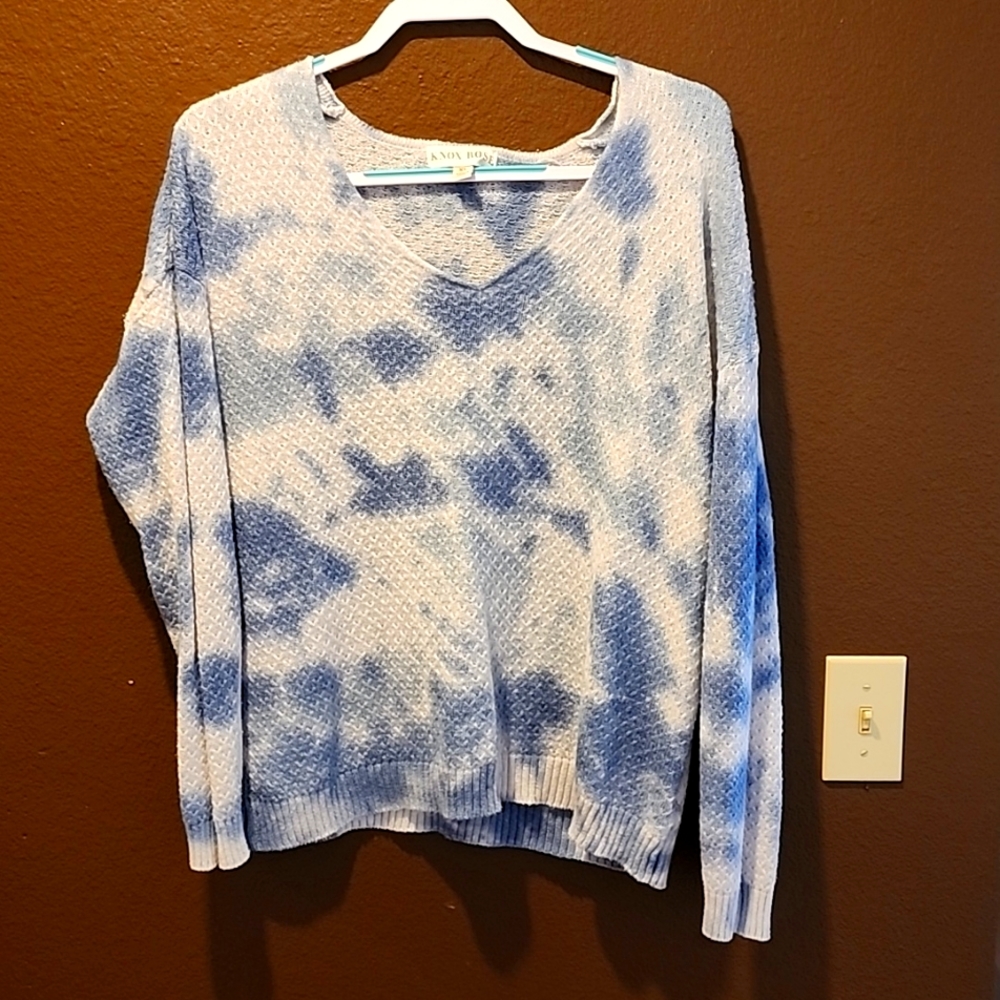 Knox Rose Tie Dye Lightweight Sweater XL